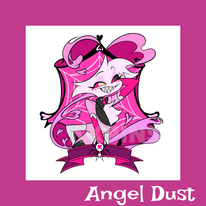 【Presale】Hazbin Hotel-"Label" Alastor, vox, ad, husk Pin